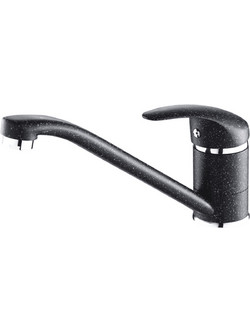HomeMarkt HM4869.03 Μπαταρία Κουζίνας Πάγκου Διπλής Παροχής Ανάμεικτη Μαύρη