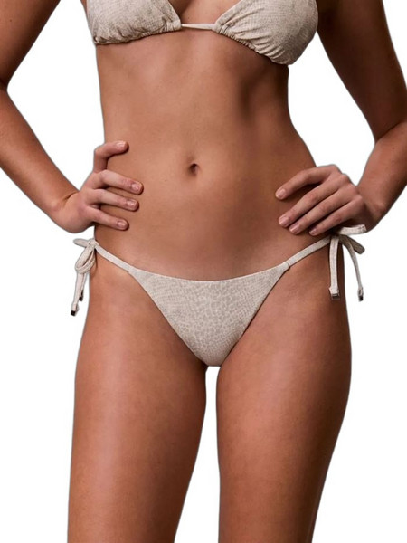 Calvin Klein Bikini Slip Animal Print Μπεζ LV00Q62704-2YN