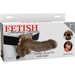 Pipedream Fetish Fantasy 7" Hollow Harness Strap On με Dildo 17.7cm Καφέ