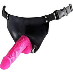 ToyJoy Powergirl Harness Strap On με Dildo 15cm Ροζ