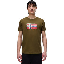 Napapijri Ανδρικό Αθλητικό T-Shirt Πράσινο NP0A4FZBG3A