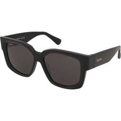 Max Mara MM0145 01A Ανδρικά Γυαλιά Ηλίου Τετράγωνα Κοκάλινα Μαύρα με Μαύρο Φακό
