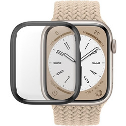 PanzerGlass FullBody Πλαστική Θήκη με Προστασία Οθόνης για Apple Watch 7 45mm Μαύρη