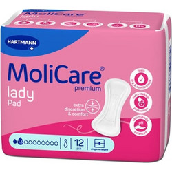 Hartmann MoliCare Premium Lady Σερβιέτες Ακράτειας 1.5 Σταγόνες 12τμχ
