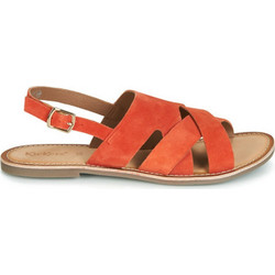 Kickers Γυναικεία Σανδάλια Suede Πορτοκαλί 700320-5017