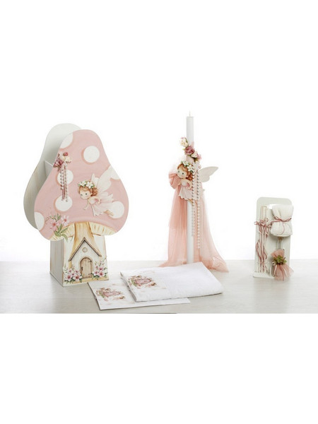 Bellissimo Σετ Βάπτισης με Κουτί για Κορίτσι Woodland Fairy Tale ΣΚΒ-2636