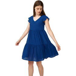 Vamp Mini Καλοκαιρινό Καθημερινό Φόρεμα Μεταξωτό Royal Blue 24456
