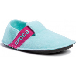 Crocs Χειμερινές Παιδικές Παντόφλες για Κορίτσι Γαλάζιες Φούξια 205349-4O9