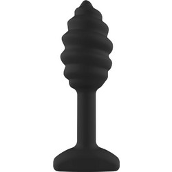 ToyJoy Anal Play Swirl Πρωκτική Σφήνα 9.2cm Μαύρη