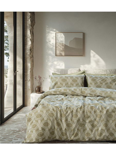 Beauty Home Σετ Πάπλωμα Μονό 160x230 Glory Art 12377 Λαδί