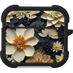 Sonique 3D Flower Series Θήκη Σιλικόνης για Apple AirPods 3 Εκρού