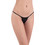 Milena By Paris Γυναικείο Sexy String με Δαντέλα Μαύρο 6525