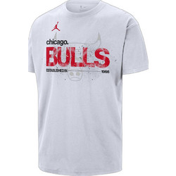 Nike CHI Courtside Chicago Ανδρικό Αθλητικό T-Shirt Λευκό IF4523-100