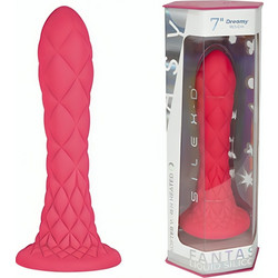 SilexD Dreamy Dildo με Βεντούζα 18.5cm Κόκκινο