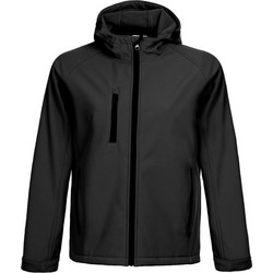 Stenso Ανδρικό Μπουφάν Χειμωνιάτικο Softshell Μαύρο 03001213