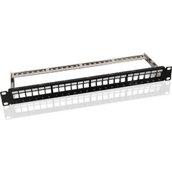 Goobay 95743 Patch Panel Keystone Rack 1U 19" 24 Θυρών Unshielded
