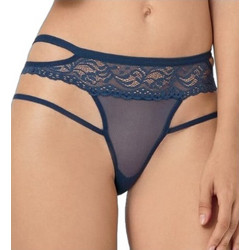 Cottonhill Γυναικείο Sexy Brazil με Δαντέλα Navy Μπλε CH4657