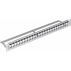 Lanberg PPKS-1024-S Patch Panel Keystone Rack 1U 19" 24 Θυρών Unshielded