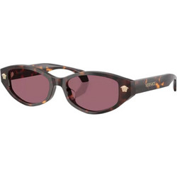 Versace VE4512D 108/1A Γυναικεία Γυαλιά Ηλίου Ορθογώνια Κοκάλινα Ταρταρούγα με Ροζ Φακό