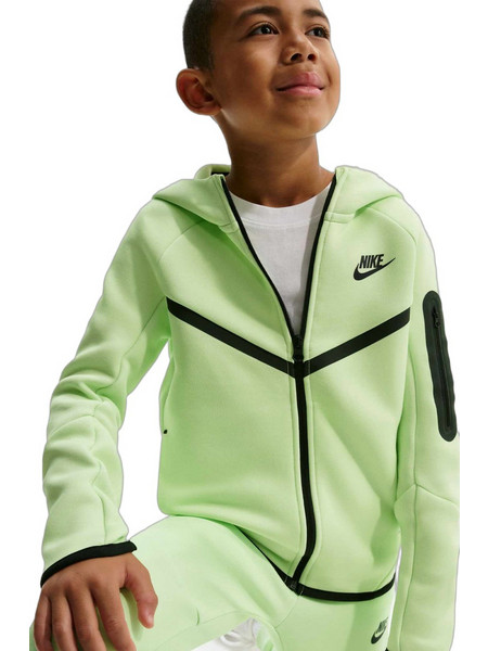 Nike Παιδική Ζακέτα Fleece με Κουκούλα και Φερμουάρ Lime HV5867-360