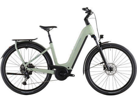 Cube Kathmandu Hybrid One 800 Easy Entry 2026 Γυναικείο Ηλεκτρικό Ποδήλατο Πόλης 28" 800W με 10 Ταχύτητες και Δισκόφρενα Πράσινο Mint
