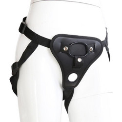 LateToBed Neoprene Harness Strap On Μαύρο