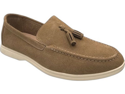 Mitsuko Ανδρικά Μοκασίνια Loafers Καστόρινα Εκρού GS01590M-BEI