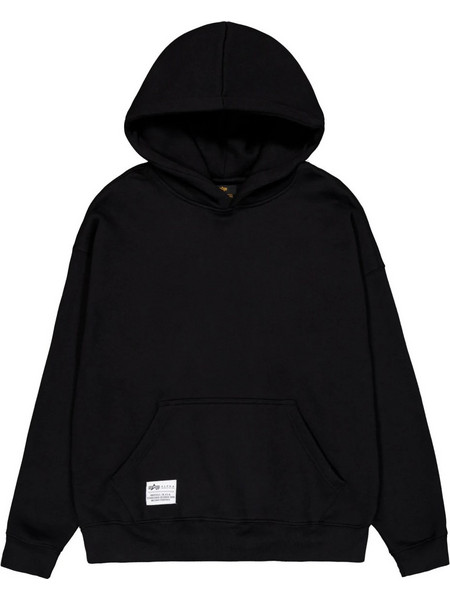 Alpha Industries Ανδρικό Φούτερ με Κουκούλα & Τσέπες Μαύρο 14633-603