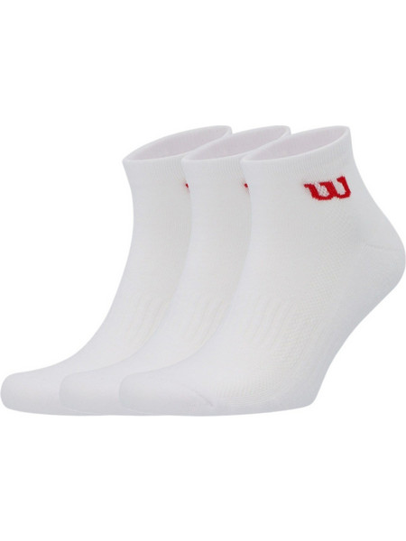 Wilson Ανδρικές Κάλτσες Κοντές Λευκές 3Pack WRA803101