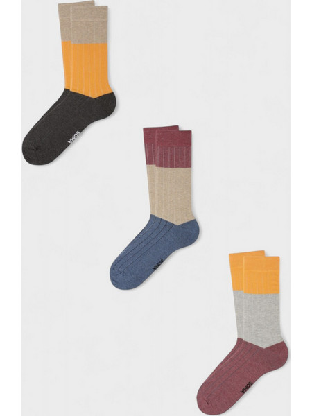 Soma Dylan Ανδρικές Κάλτσες Ψηλές Πολύχρωμες 3Pack SSC22766