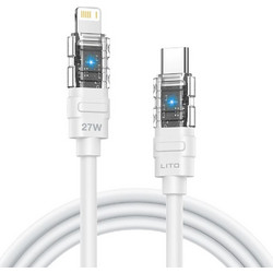 Lito LD05 LED USB-C to Lightning Cable 27W 1m White