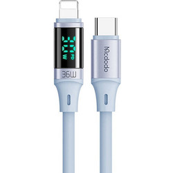 Mcdodo CA-1932 LED USB-C to Lightning Cable 36W 1.2m Blue