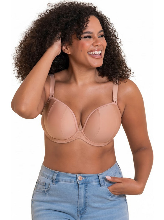 Curvy Kate Σουτιέν Strapless με Ελαφριά Ενίσχυση με Μπανέλα Μπεζ CK088108