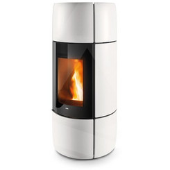 MCZ Curve Air Matic 8 Core Up White Ceramic Σόμπα Pellet 8kW