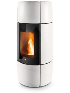 MCZ Curve Air Matic 8 Core Up White Ceramic Σόμπα Pellet 8kW