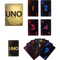 Mattel Uno Premium Gold Επιτραπέζιο Παιχνίδι 7+ Ετών για 2-10 Παίκτες