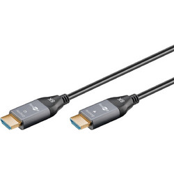 Goobay Καλώδιο HDMI 2.1 HDMI Male to HDMI Male 50m Black Grey 76278