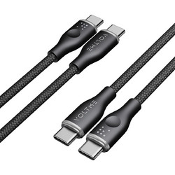 Voltme VO-C2049 Braided USB-C to USB-C 60W 1m Black