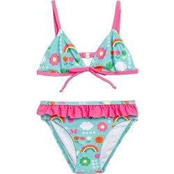 Funky Παιδικό Μαγιό Bikini Set για Κορίτσι Τιρκουάζ Φούξια 126-0709-1