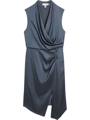 Ted Baker Midi Φόρεμα για Γάμο / Βάπτιση Κρουαζέ Ανθρακί 284129