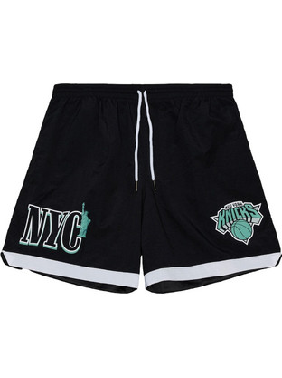 Mitchell & Ness NBA New York Knicks Αθλητική Ανδρική Βερμούδα Μαύρη BT17891