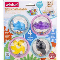 Winfun Bathtime Pals Floating Balls Σετ 6+ Μηνών 4τμχ