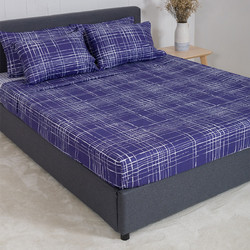 Naf Naf Σετ Σεντόνια Υπέρδιπλα Βαμβακερά 240x270 Summit 152 Pacific Blue