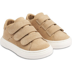 Babywalker Βαπτιστικά Sneakers για Αγόρι Δερμάτινα Ανατομικά Μπεζ BW4254
