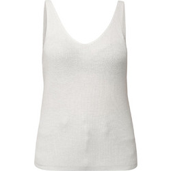 Vero Moda Γυναικείο Καλοκαιρινό Top Πλεκτό Λευκό 10281877