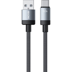 WK WDC-97a Braided USB-A to USB-C 1m Black