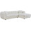 HomeMarkt Lykke Γωνιακός Καναπές Δεξιά Γωνία Εκρού 280x165x70cm HM3326.02R