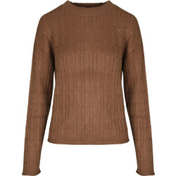 DKNY Γυναικεία Πλεκτή Μπλούζα Καφέ DJ5R0917-OFJ