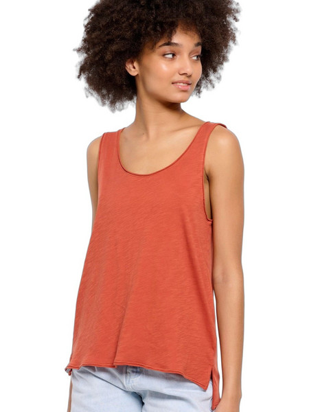 Funky Buddha Γυναικείο Καλοκαιρινό Top Βαμβακερό Rusted FBL007-400-04