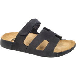 Safe Step Γυναικεία Σανδάλια Suede Ανατομικά Μαύρα 1003-17